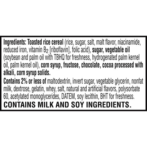 Kellogg's® SNACK BAR RICE KRISPIES TREATS® DOUBLE CHOCOLATEY CHUNK