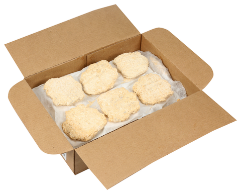 Veal & Beef Parmigiana Pattie Breaded Natural Shape 4.4 Oz 1916v