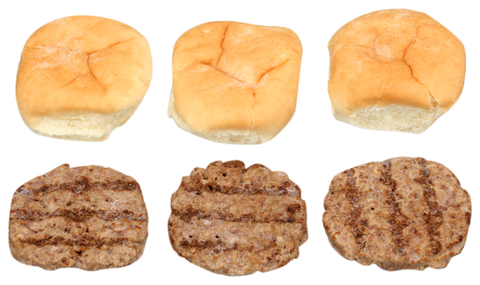 Beef Steakburger Mini With Bun Charbroiled 2.2 Oz 10712