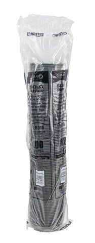 Solo Traveler Black Cappuccino Style Dome Lid with Sip Hole -- 1000 per case