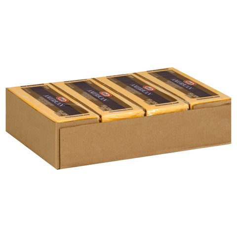 Kraft Regular American Sliced Cheese, 5 Pound -- 4 per case.