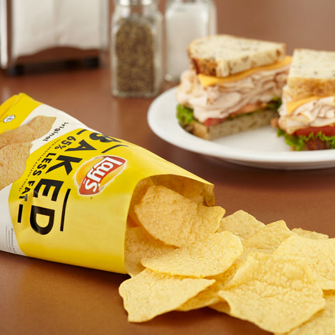 Lays Oven Baked Regular Potato Crisps, 1.125 Ounce -- 64 per case.