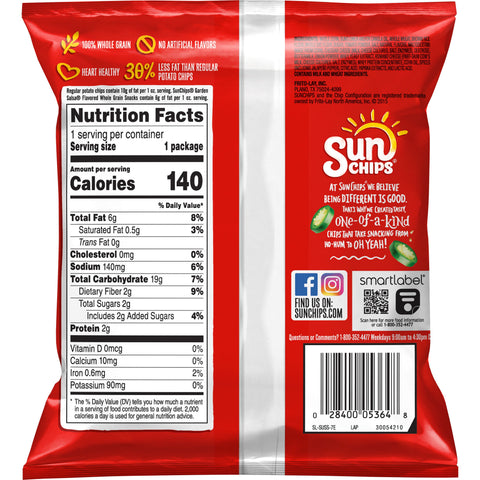 Chip Multigrain Garden Salsa Whole Grain Single Serve