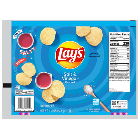 Chip Potato Salt & Vinegar Large Single Serve