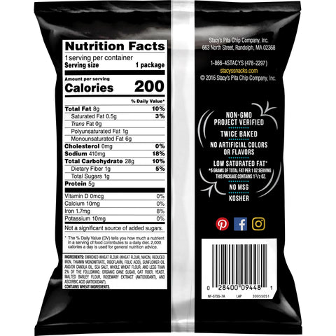 Chip Pita Simply Naked Large Single Serve