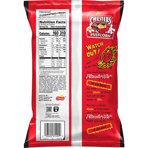 Chester's® SNACK CHEESE PUFFCORN FLAMIN' HOT