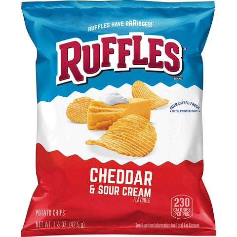Chip Potato Ridged Cheddar Sour Cream Lss
