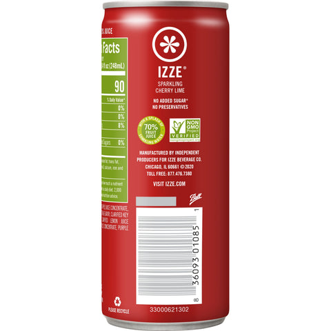Izze SODA CHERRY LIME IZZE