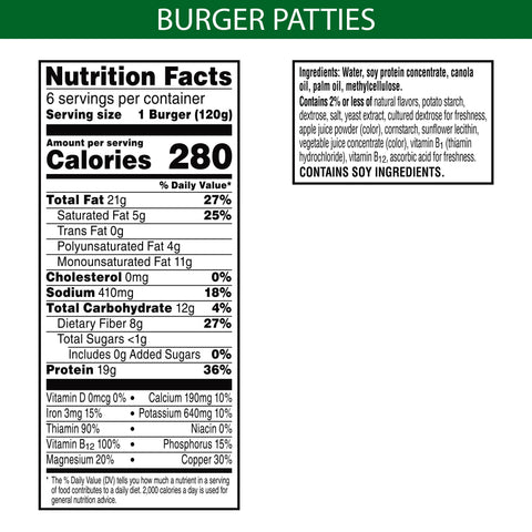Burger Patty Vegan