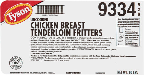 Chicken Tenderloin Breaded Fritter Homestyle 9334-0928