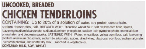 Tyson Lightly Breaded Chicken Tenderloin, 5 Pound -- 2 per case.
