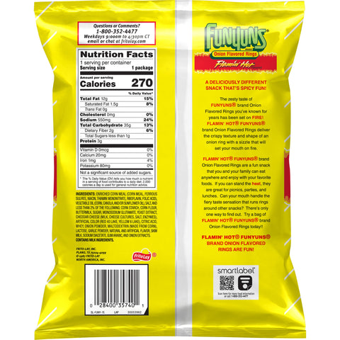 Funyuns® SNACK FLAMIN' HOT FLAVORED RINGS