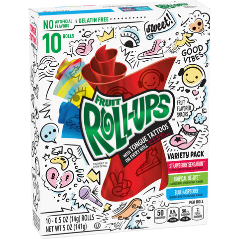 Fruit Roll-ups BC FRUIT ROLLUP VARIETY 10 CT