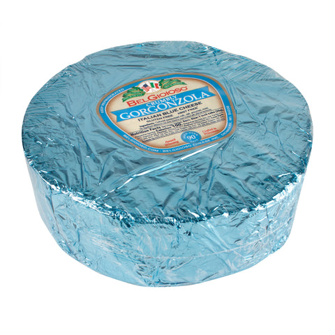 Crumbly Gorganzola CHEESE GORGONZOLA WHEEL FOIL