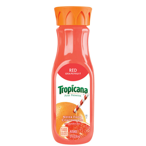 Tropicana Pure Premium JUICE GRAPEFRUIT RUBY SINGLE SERVE PLASTIC BOTTLE REFRIGERATED