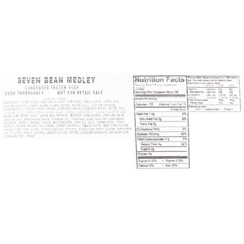 Chef Francisco® SOUP SEVEN BEAN MEDLEY 166030/78001235