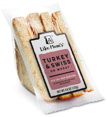 Sandwich Turkey & Cheese On Wheat Bread Wedge 301043-012-1