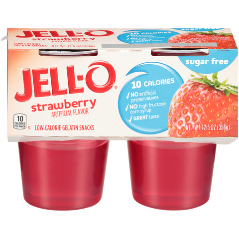 Gelatin Strawberry Sugar Free Ready To Eat