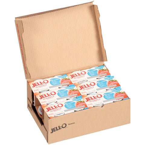 Gelatin Strawberry Sugar Free Ready To Eat 6/4 Ct