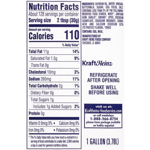 Dressing Kraft Ranch 4 Count 1 Gallon