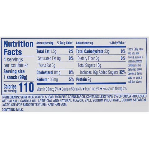 Handi Snacks Chocolate Pudding 4 Pack, 14 Ounce -- 12 Case