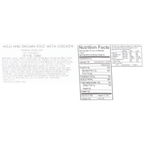 Chef Francisco Wild and Brown Rice with Chicken Soup, 4 Pound -- 4 per case