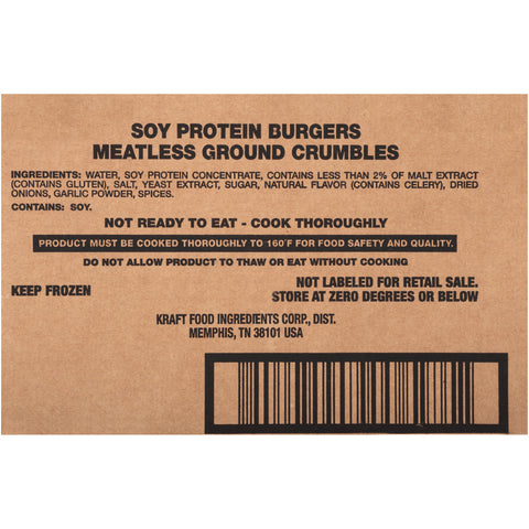 Boca Meatless Ground Crumbles, 2.5 pound -- 4 per case