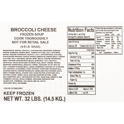 Soup Broccoli Cheese 601040/78001349