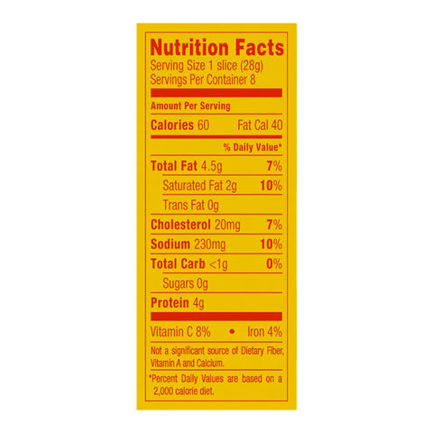Kraft Oscar Mayer Compote Beef Cotto Salami, 8 Ounce -- 12 per case.