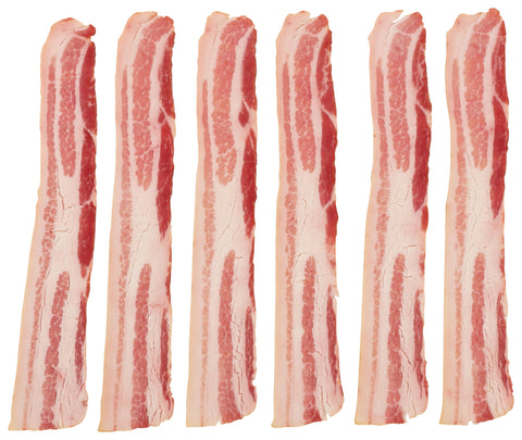 Wright Traditional 18 22 Natural Hickory Smoked Flat Pack Bacon, 15 Pound.