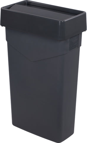 Container Waste Trimline™ Rectangle Trash Can Grey 23 Gal