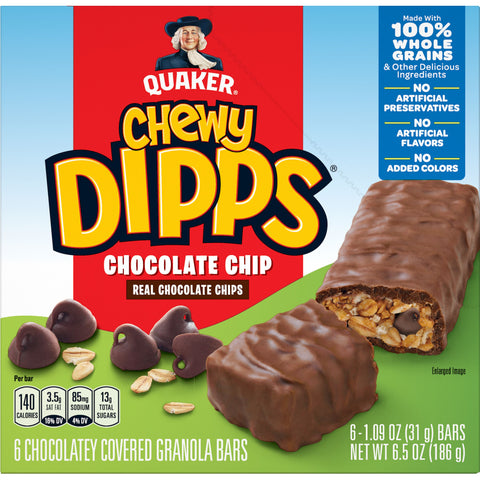 Quaker® GRANOLA BAR CHOCOLATE CHIP DIPPS