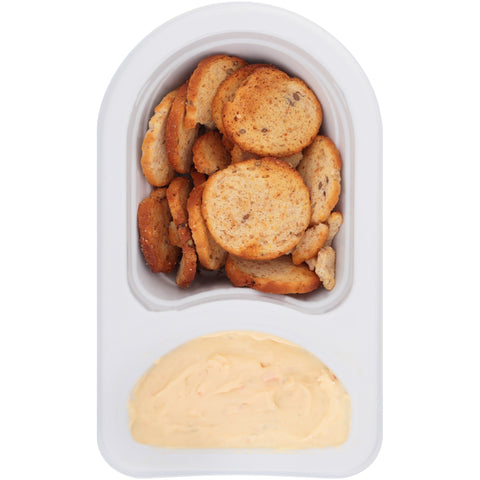 Snack Bagel Chips Cream Cheese Dip Garden Vegetable