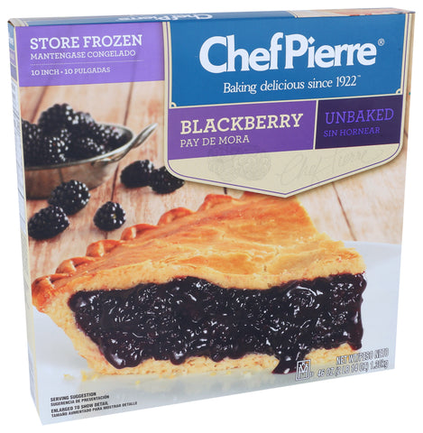 Pie Blackberry Fruit Traditional Unbaked 10