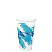 Solo Jazz® CUP PAPER COLD SQUAT DOUBLE SIDED POLY 16 OZ