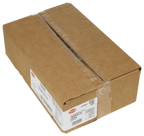 Tyson Uncooked Boneless Skinless Chicken Leg Meat Strips for Stir Fry, 20 Pound.