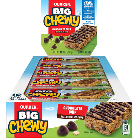 Quaker Chewy GRANOLA BAR BIG CHEWY CHOCOLATE CHIP
