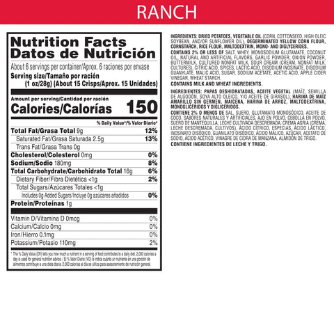 Chip Crisp Potato Ranch