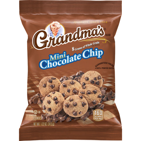 Grandmas Mini Chocolate Chip Cookie, 1.22 Ounce -- 80 per case.