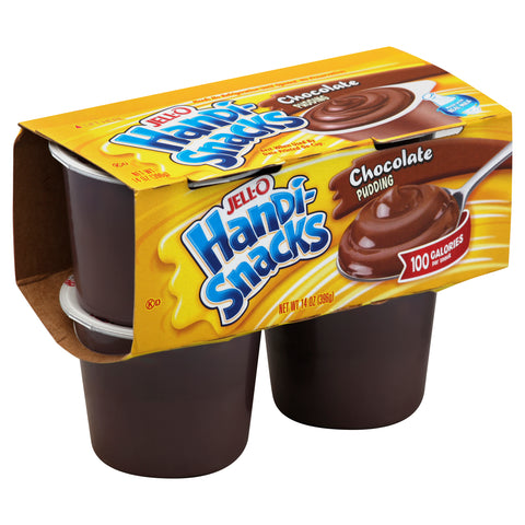 Handi Snacks Chocolate Pudding 4 Pack, 14 Ounce -- 12 Case