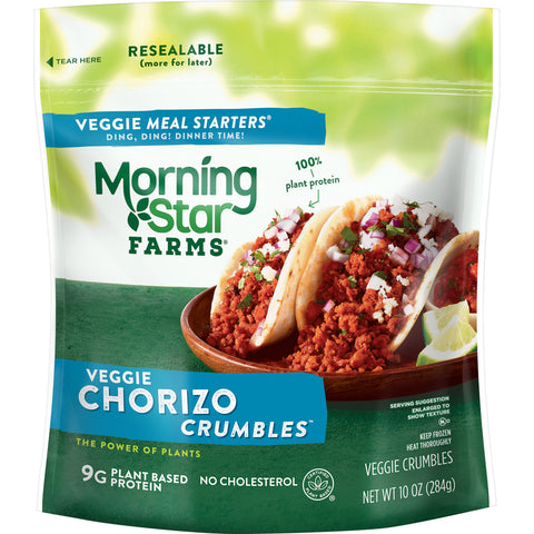 Morningstar Farms Meal Solutions Veggie Chorizo, 10 Ounce -- 6 per case.