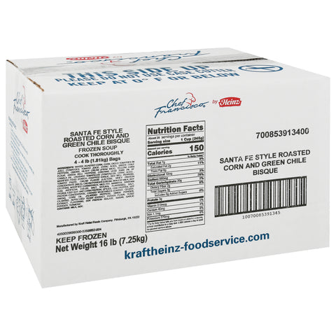 Soup Corn & Green Chili Bisque 391340/78001489