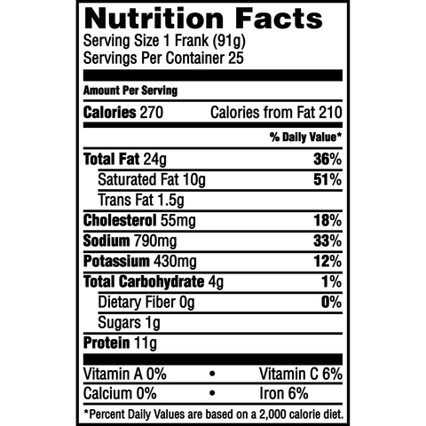 Bp BP ANGUS BEEF HOT DOG 5:LB