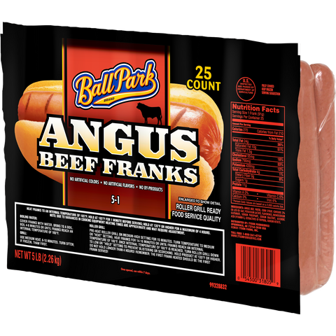 Bp BP ANGUS BEEF HOT DOG 5:LB