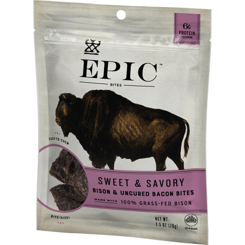 Epic® SNACK SWEET & SAVORY BIZON & UNCURED BACON BITES