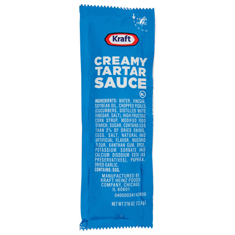 Kraft Sauce Tartar Sqeeze, 7/16 Ounce -- 200 per case