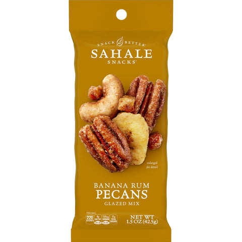 Sahale Snacks SNACK PECANS BANANA RUM