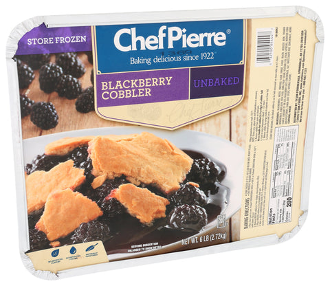 Sara Lee Chef Pierre Homestyle Blackberry Cobbler, 6 Pound -- 4 per case.
