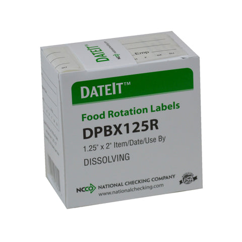 Label Item/date/use By Dissolving .25x2
