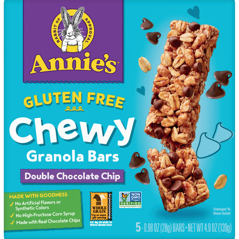 Annie's® GRANOLA BAR CHEWY DOUBLE CHOCOLATE CHIP GLUTEN FREE